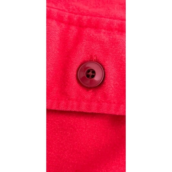 L.L. Beam Cotton Fleece Shirt Button-down Front Pockets Long Sleeve Size Large - Picture 10 of 10